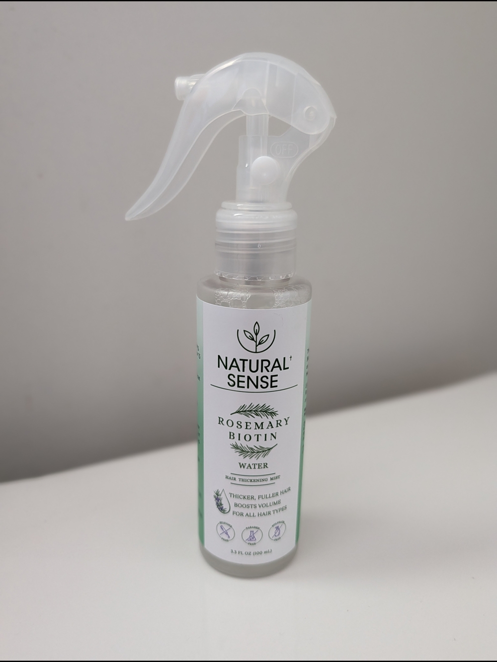 Rosemary Biotin Water Hair Treatment Spray - White/Clear